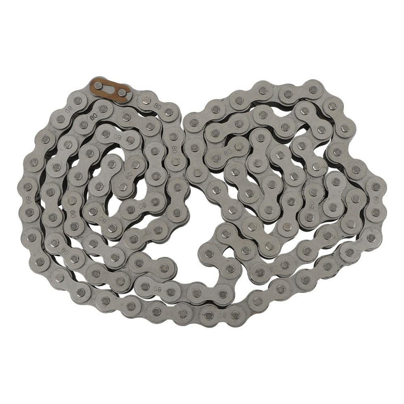 DURAFORCE High Quality 2 Pack #80 Stainless Steel Roller Chain 10 Feet W/ Connector Links