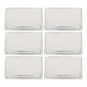 DURAFORCE Multi-Use 4 Inch Deep Stainless Steel Food Pans, Set of 6 Commercial Grade