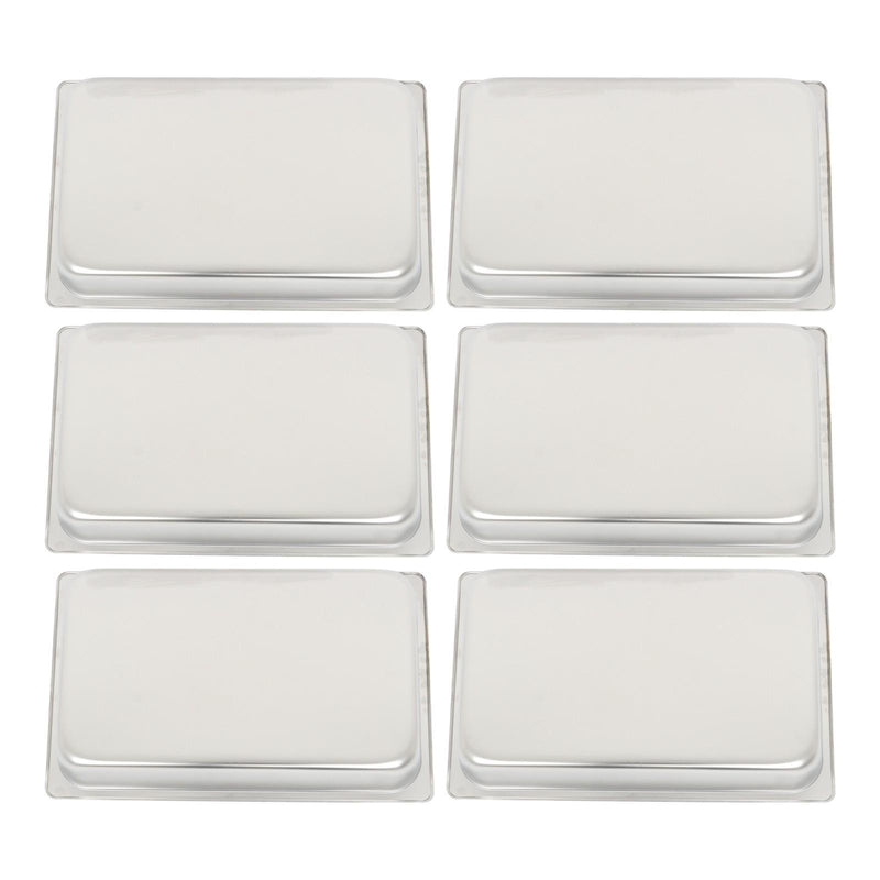 DURAFORCE Multi-Use 4 Inch Deep Stainless Steel Food Pans, Set of 6 Commercial Grade