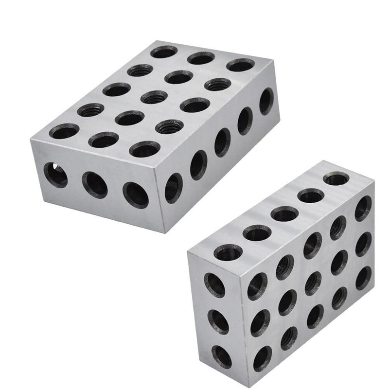 DURAFORCE 2-4-6 Blocks 23 Holes Matched Pair Machinist 246 Jig Ultra Precision .0002" New