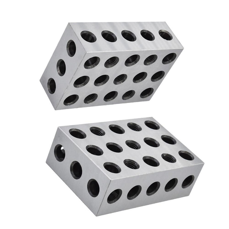 DURAFORCE 2-4-6 Blocks 23 Holes Matched Pair Machinist 246 Jig Ultra Precision .0002" New