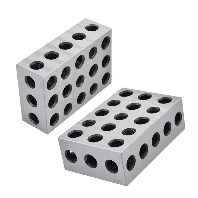 DURAFORCE 2-4-6 Blocks 23 Holes Matched Pair Machinist 246 Jig Ultra Precision .0002" New