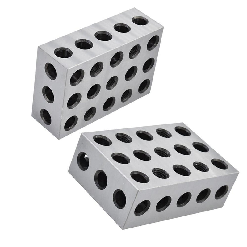 DURAFORCE 2-4-6 Blocks 23 Holes Matched Pair Machinist 246 Jig Ultra Precision .0002" New