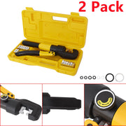 DURAFORCE 2 Pcs Hydraulic Crimper 6 Mt Crimping Tool Wire Battery Cable Lug Terminal
