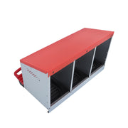 DURAFORCE Metal Chicken Nesting Boxes Laying Eggs Chicken Coop Hen Nest Box 3 Hole
