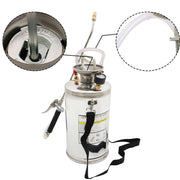 DURAFORCE New Garden Pump Sprayer 1.5 Gallon Stainless Steel Sprayer 6L W/ Reinforced Hose