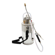 DURAFORCE New Garden Pump Sprayer 1.5 Gallon Stainless Steel Sprayer 6L W/ Reinforced Hose