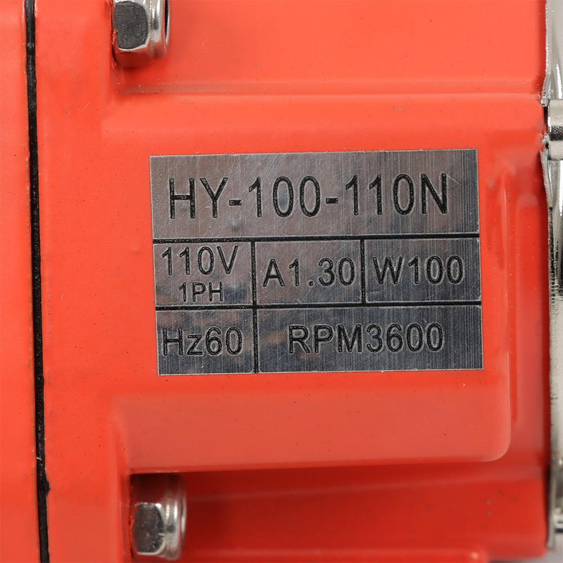 DURAFORCE Concrete Vibrator Motor 100W Single Phase Concrete Electric Vibrating Motor 110V