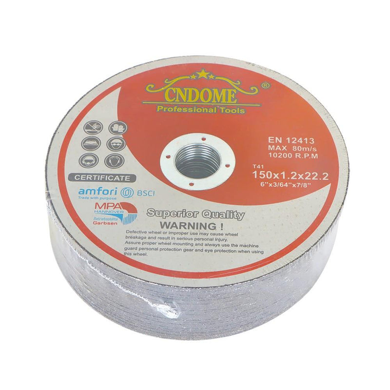 DURAFORCE 7"x1/16"x7/8" Cut-off Wheel 100Pack Metal & Stainless Steel Grinder Cutting Disc
