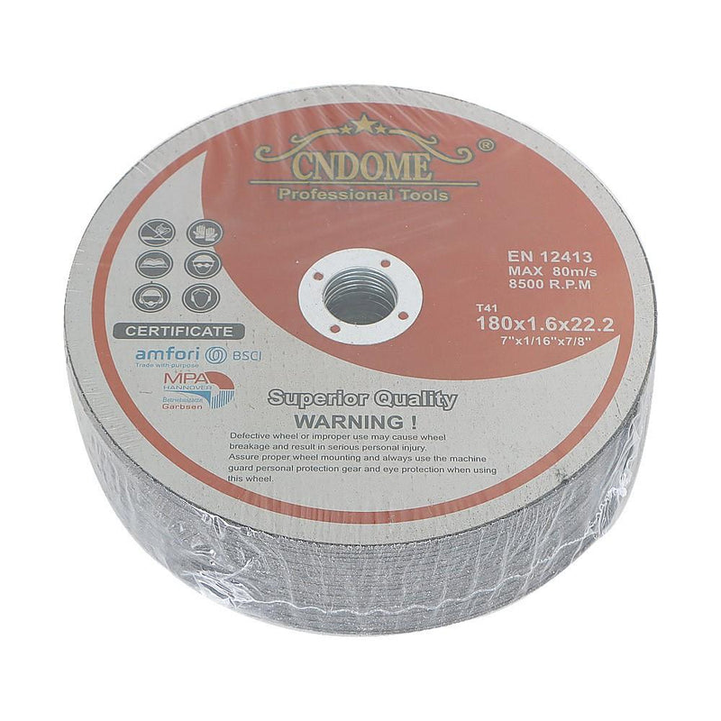 DURAFORCE 7"x1/16"x7/8" Cut-off Wheel 100Pack Metal & Stainless Steel Grinder Cutting Disc