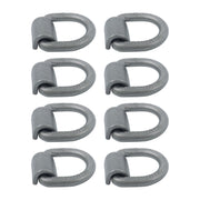 DURAFORCE 8 Pcs 3/4 Inch Heavy Duty Weld-On Forged D Ring Fracture Strength 26,500lbs