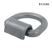DURAFORCE 8 Pcs 3/4 Inch Heavy Duty Weld-On Forged D Ring Fracture Strength 26,500lbs