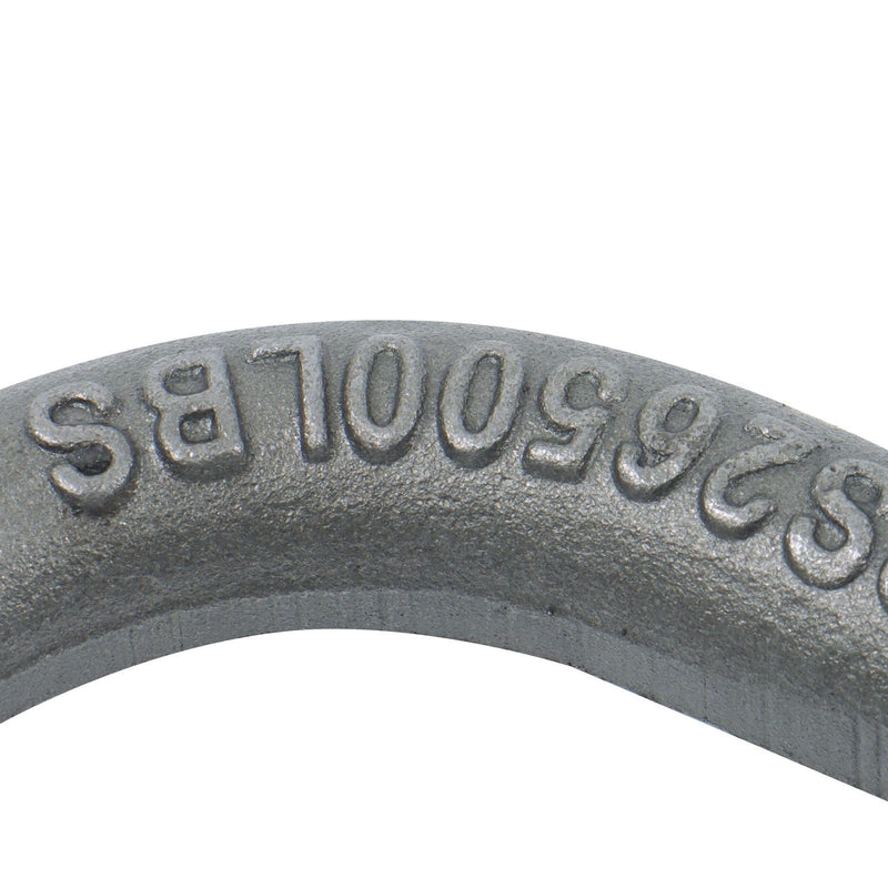 DURAFORCE 8 Pcs 3/4 Inch Heavy Duty Weld-On Forged D Ring Fracture Strength 26,500lbs