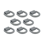 DURAFORCE 8 Pcs 3/4 Inch Heavy Duty Weld-On Forged D Ring Fracture Strength 26,500lbs