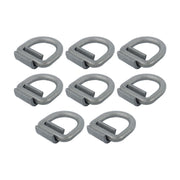 DURAFORCE 8 Pcs 3/4 Inch Heavy Duty Weld-On Forged D Ring Fracture Strength 26,500lbs