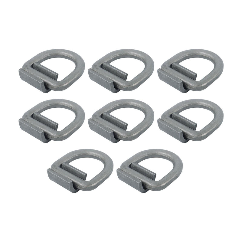DURAFORCE 8 Pcs 3/4 Inch Heavy Duty Weld-On Forged D Ring Fracture Strength 26,500lbs