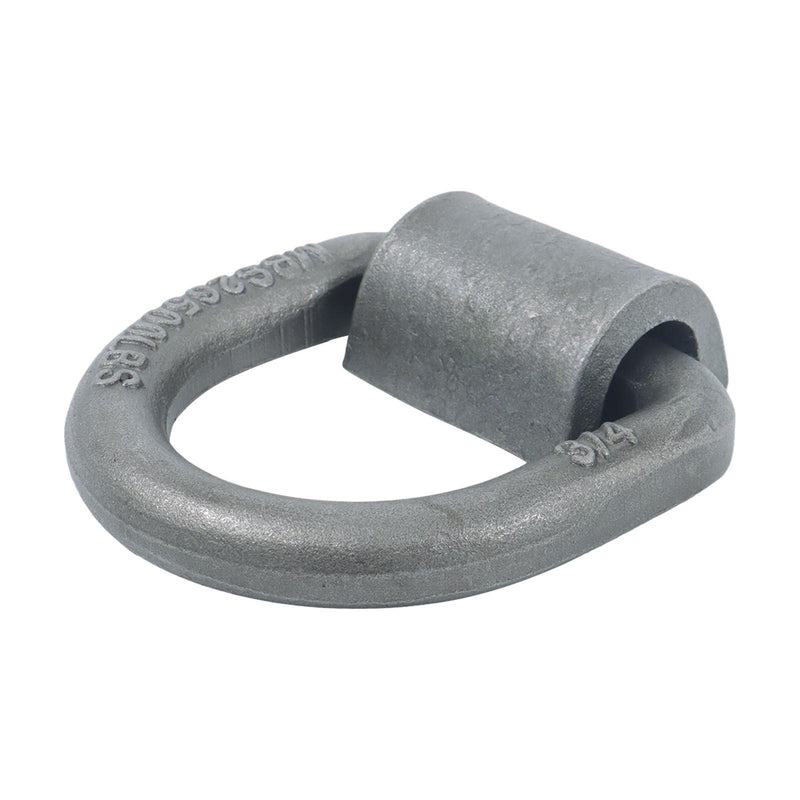 DURAFORCE 8 Pcs 3/4 Inch Heavy Duty Weld-On Forged D Ring Fracture Strength 26,500lbs