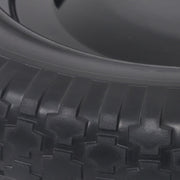 DURAFORCE 2 Pack 14.5-4.00-8" Flat Free Wheelbarrow Tire And Wheel - Solid Tire Black Hub