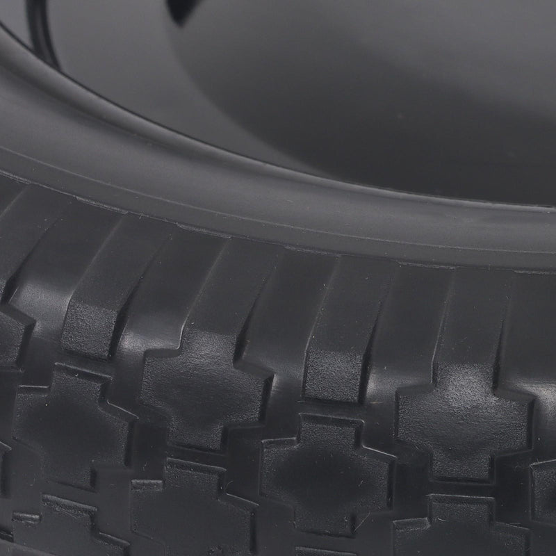 DURAFORCE 2 Pack 14.5-4.00-8" Flat Free Wheelbarrow Tire And Wheel - Solid Tire Black Hub