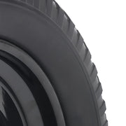 DURAFORCE 2 Pack 14.5-4.00-8" Flat Free Wheelbarrow Tire And Wheel - Solid Tire Black Hub
