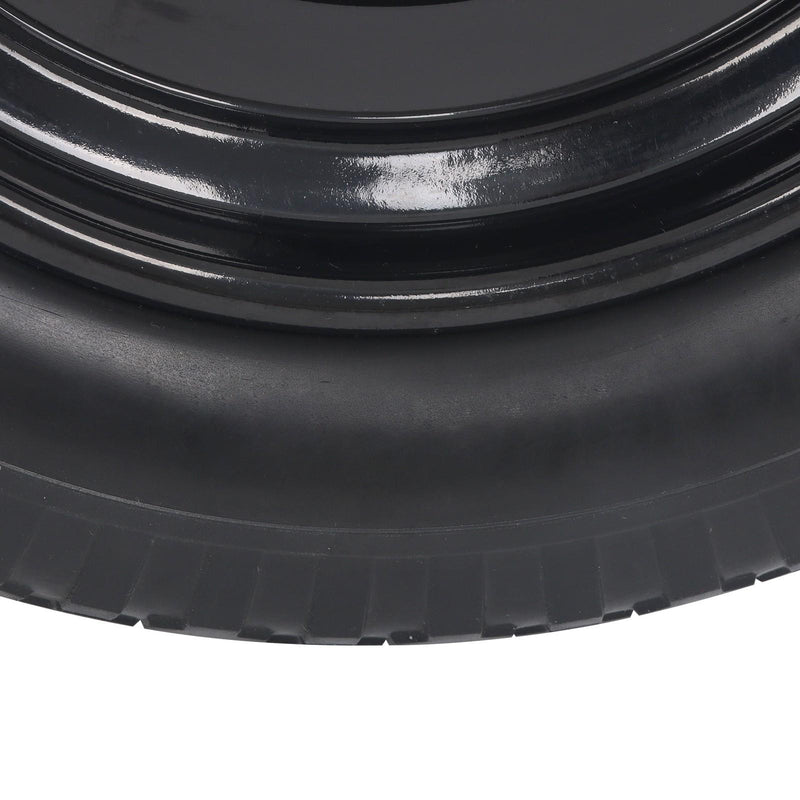 DURAFORCE 2 Pack 14.5-4.00-8" Flat Free Wheelbarrow Tire And Wheel - Solid Tire Black Hub