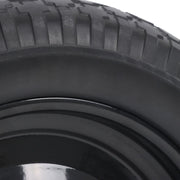 DURAFORCE 2 Pack 14.5-4.00-8" Flat Free Wheelbarrow Tire And Wheel - Solid Tire Black Hub