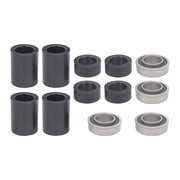 DURAFORCE 2 Pack 14.5-4.00-8" Flat Free Wheelbarrow Tire And Wheel - Solid Tire Black Hub