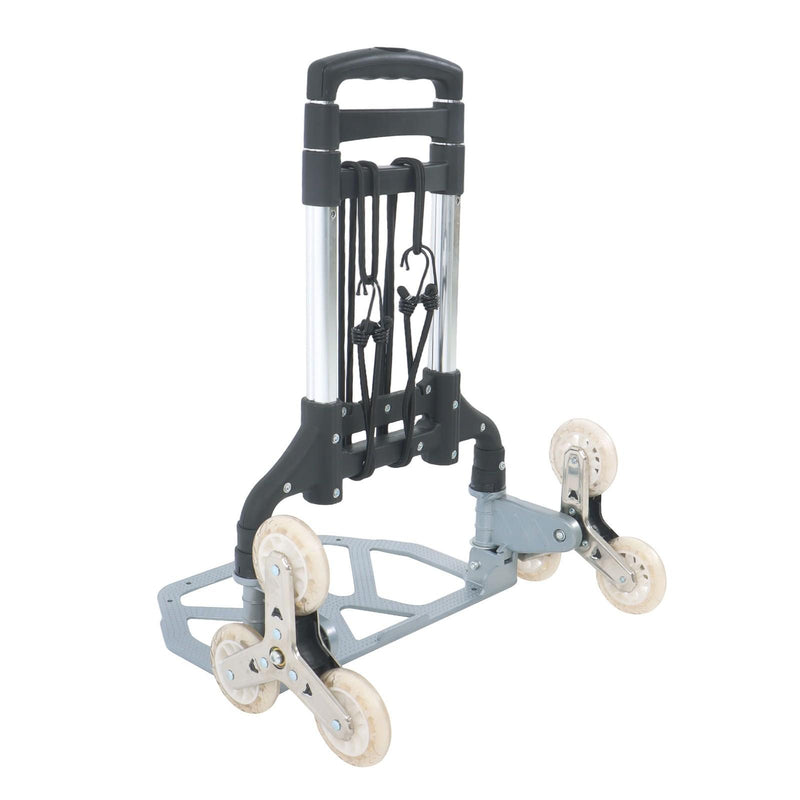 DURAFORCE Aluminum Folding Stair Climbing Cart 180Lbs Portable Hand Truck Dolly With Wheel