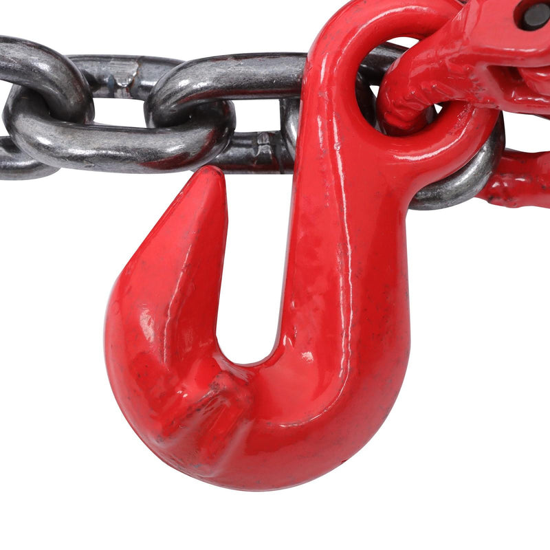 DURAFORCE 5/16" x 5' Chain Sling 11000 lbs 4 Legs G80 Lifting Chain with Grab Hooks