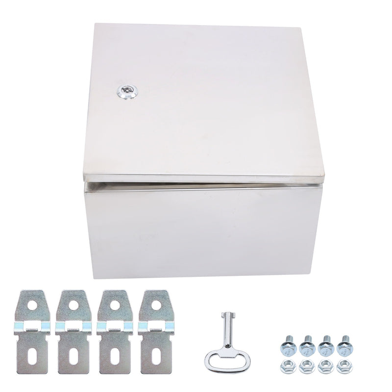 DURAFORCE Durable 12x12x8 Stainless Steel Weatherproof Electrical Box with IP66