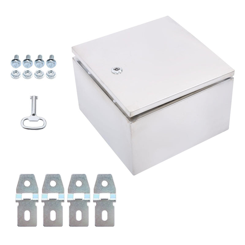 DURAFORCE Durable 12x12x8 Stainless Steel Weatherproof Electrical Box with IP66
