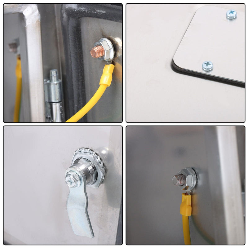 DURAFORCE Durable 12x12x8 Stainless Steel Weatherproof Electrical Box with IP66