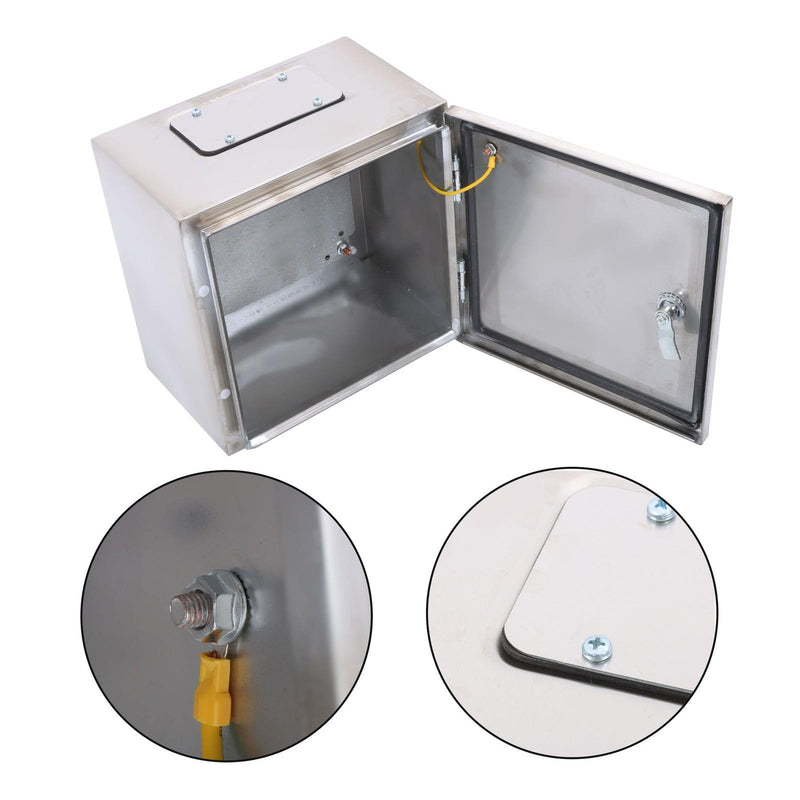 DURAFORCE Durable 12x12x8 Stainless Steel Weatherproof Electrical Box with IP66