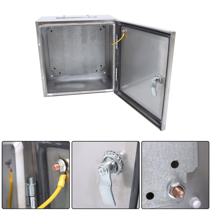 DURAFORCE Durable 12x12x8 Stainless Steel Weatherproof Electrical Box with IP66