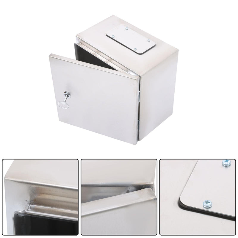 DURAFORCE Durable 12x12x8 Stainless Steel Weatherproof Electrical Box with IP66