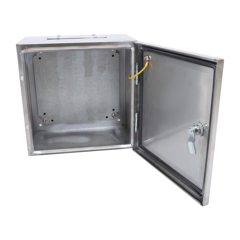 DURAFORCE Durable 12x12x8 Stainless Steel Weatherproof Electrical Box with IP66