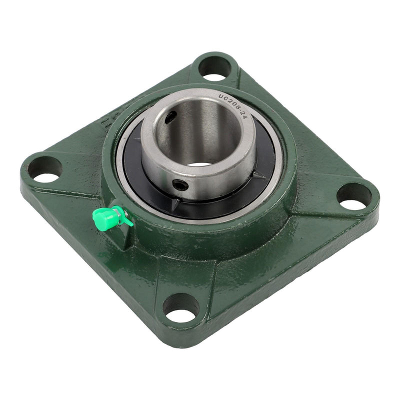 DURAFORCE 4PCS UCF208-24 Pillow Block Bearing 4-Bolt Self-Aligning 1-1/2" Bore Solid Base