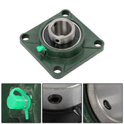 DURAFORCE 4PCS UCF208-24 Pillow Block Bearing 4-Bolt Self-Aligning 1-1/2" Bore Solid Base