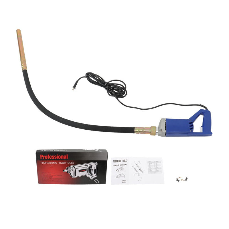 DURAFORCE Portable Electric Concrete Vibrator 1500W Cement Concrete Construction Tool Blue