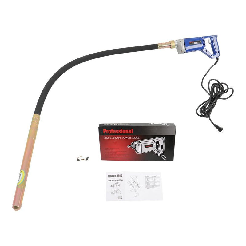 DURAFORCE Portable Electric Concrete Vibrator 1500W Cement Concrete Construction Tool Blue