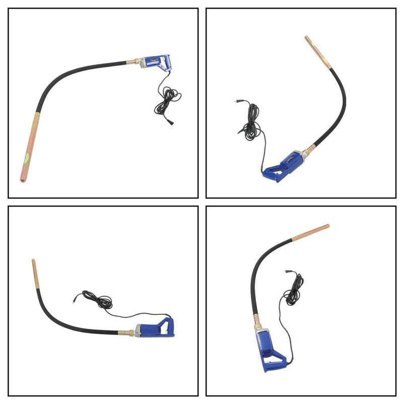 DURAFORCE Portable Electric Concrete Vibrator 1500W Cement Concrete Construction Tool Blue
