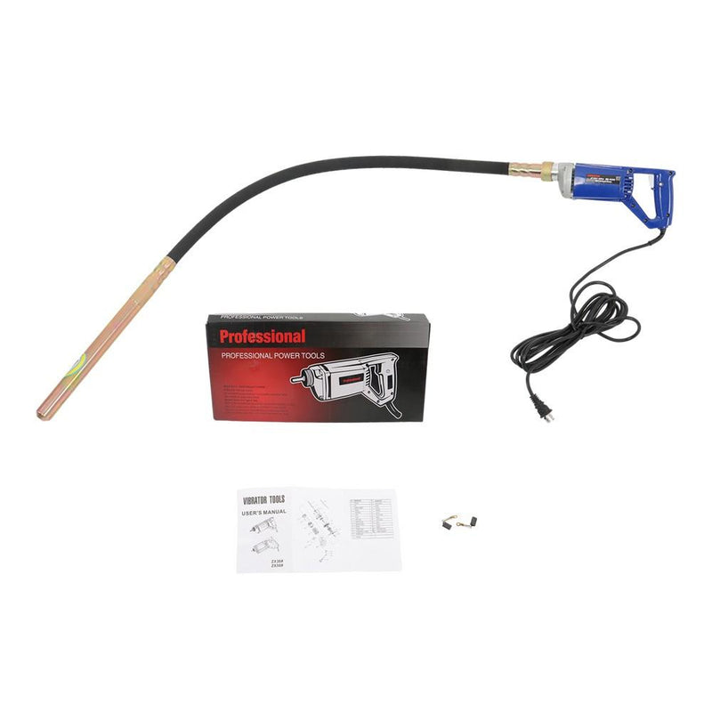 DURAFORCE Portable Electric Concrete Vibrator 1500W Cement Concrete Construction Tool Blue