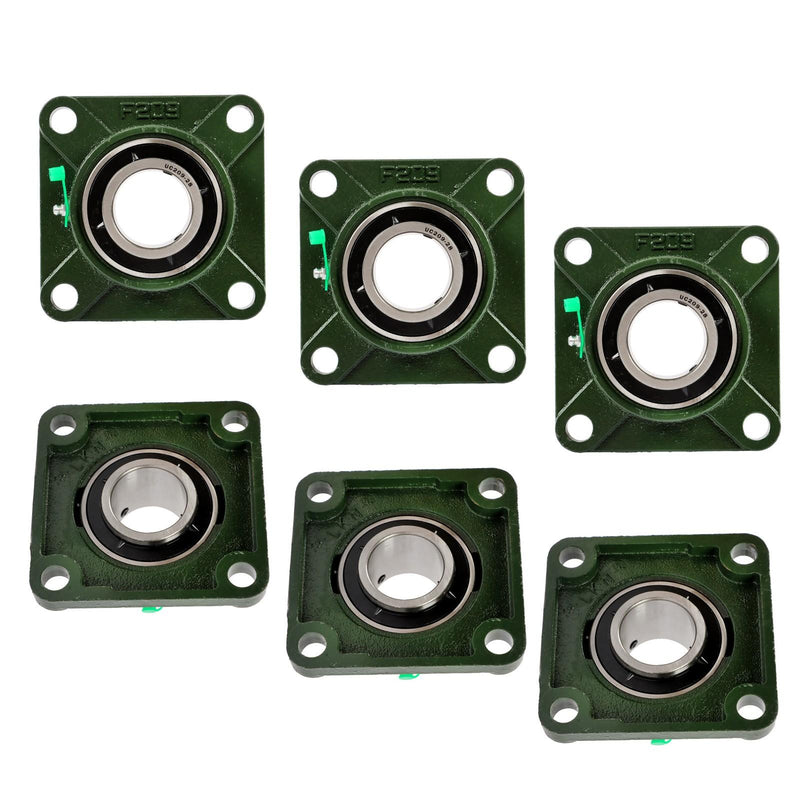 DURAFORCE Self Alignment UCF209-28 Pillow Block Bearing With 1 3/4" Bore Solid Base 6PCS