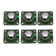 DURAFORCE Self Alignment UCF209-28 Pillow Block Bearing With 1 3/4" Bore Solid Base 6PCS