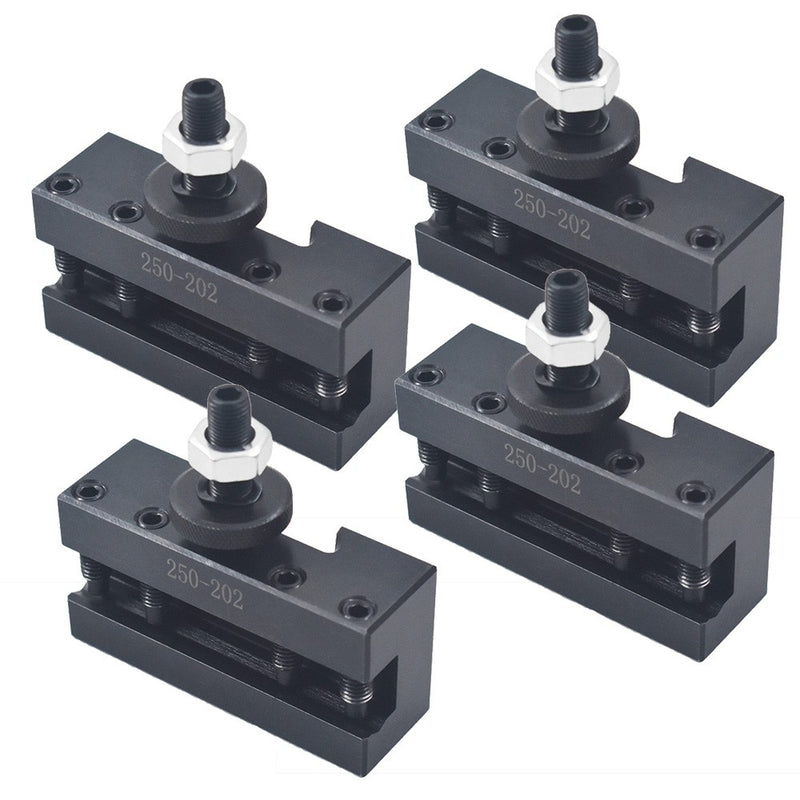 DURAFORCE 4 Pack BXA #2 250-202 Boring Tool Post Holder & Quick Change Turning Facing