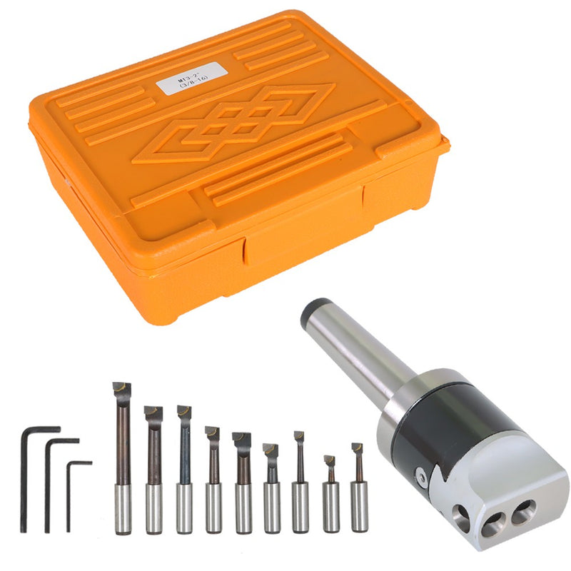 DURAFORCE Boring Head Boring Tool Set (2 Inch Head & MT3 & 1/2 Inch)