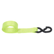 DURAFORCE Ratchet Straps (4 Pack) - 5208 lbs Break Strength 1.6"x8' Green Tie Down Straps