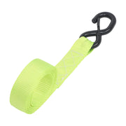 DURAFORCE Ratchet Straps (4 Pack) - 5208 lbs Break Strength 1.6"x8' Green Tie Down Straps