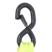 DURAFORCE Ratchet Straps (4 Pack) - 5208 lbs Break Strength 1.6"x8' Green Tie Down Straps