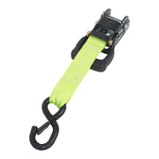 DURAFORCE Ratchet Straps (4 Pack) - 5208 lbs Break Strength 1.6"x8' Green Tie Down Straps